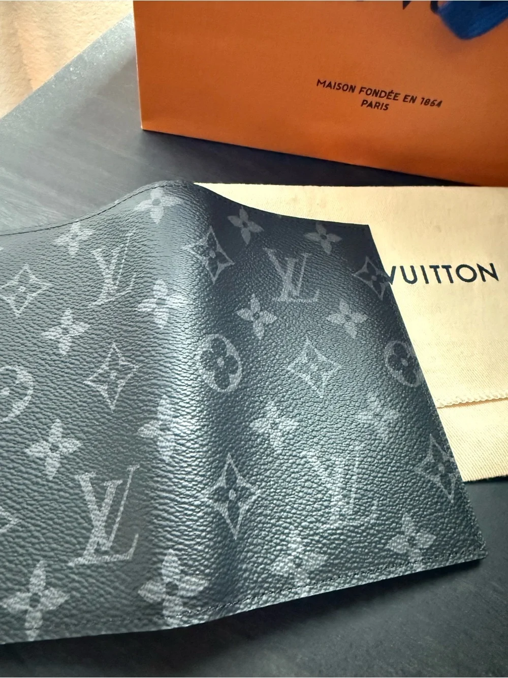 Louis Vuitton Monogram Eclipse Passport Holder - Picture 7 of 10